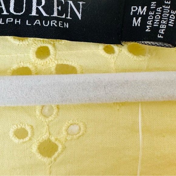 New Ralph Lauren Eyelet Button Down shirt Top blouse - Picture 9 of 10